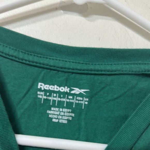 Reebok Green Short Sleeve Tee with Graphic Design - Picture 2 of 2
